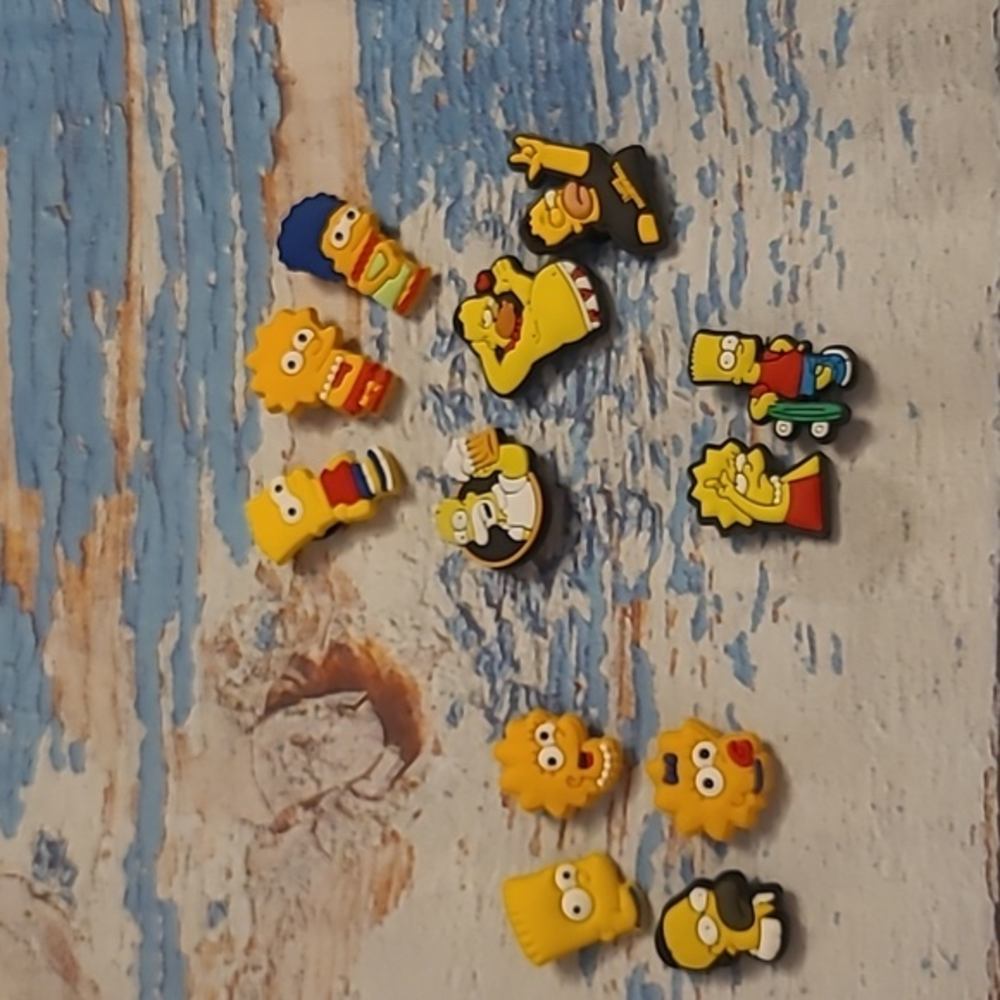 Simpsons .. Shoe Charms .. Set‎ 12 ..